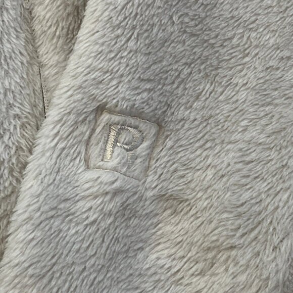 Women's Patagonia Fleece Jacket SZ Medium Gray Full Zip Logo - Picture 5 of 12